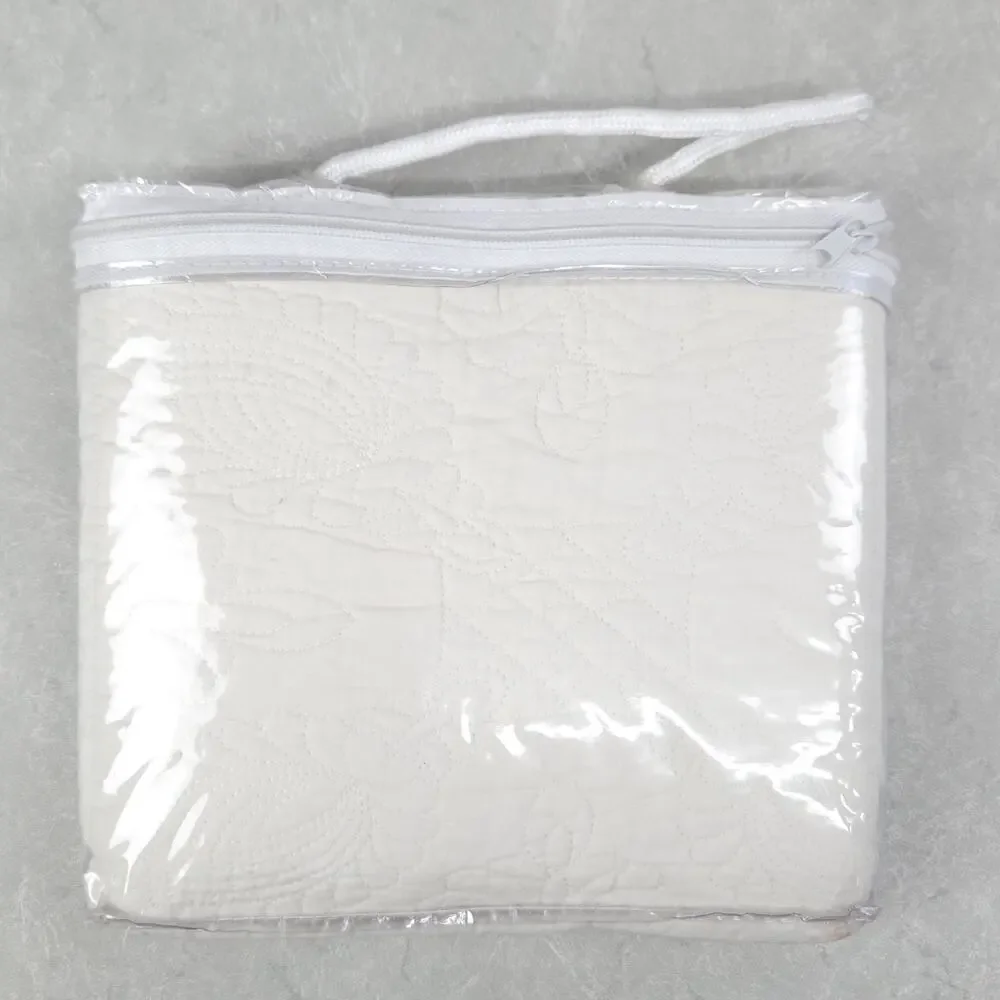 C&F HOME Standard Quilted Pillow Sham Cream Cottage Shabby Minimalist Farmhouse